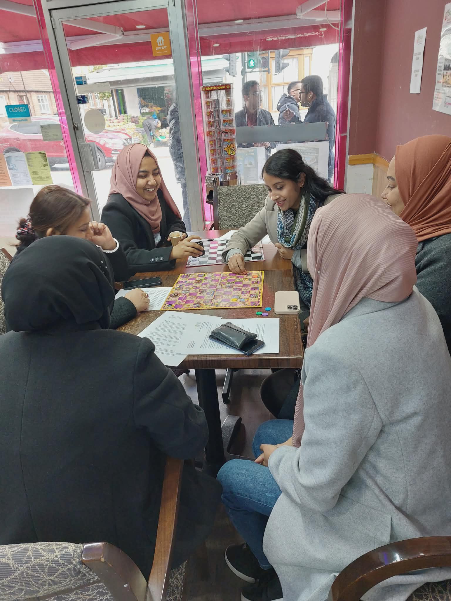Children playing board games